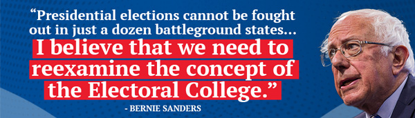 Bernie Sanders Calls out the Electoral College