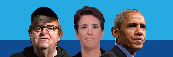 MICHAEL MOORE, BARACK OBAMA, RACHEL MADDOW